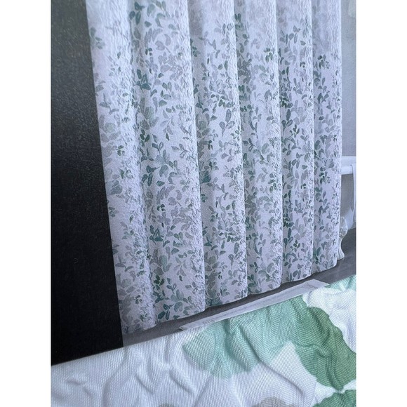 Dkny Bath Dkny Flutter Microsculpt Shower Curtain Green Gray Floral